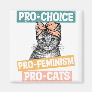 Aimant Pro-choice, pro-féminisme, pro-cats