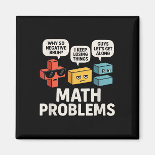 Aimant Problèmes Mathématiques Symboles Drôle Enseignant