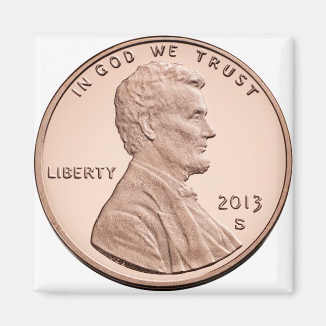 Aimant Produits Abraham Lincoln 1 cent (Devant)