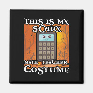 Aimant Prof de maths de l'école drôle c'est mon Halloween