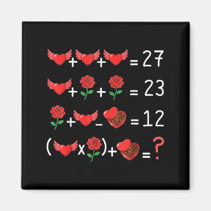 Aimant Prof de maths drôle 67 Saint-Valentin Prof de math