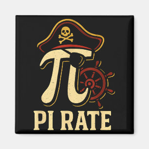 Aimant Prof de maths drôle de pirate de la journée Pi 3.1