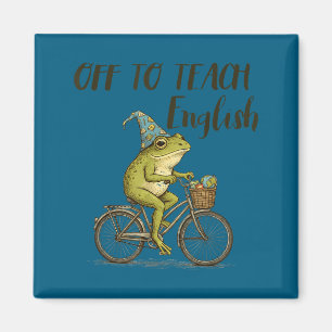 Aimant Professeur d'anglais Grenouille Drôle Enseignement