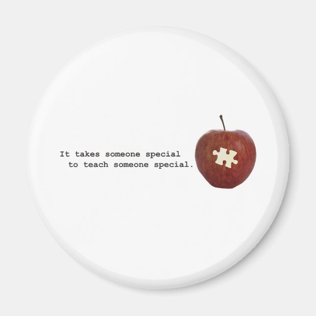 Aimant Professeur d'autisme (Devant)