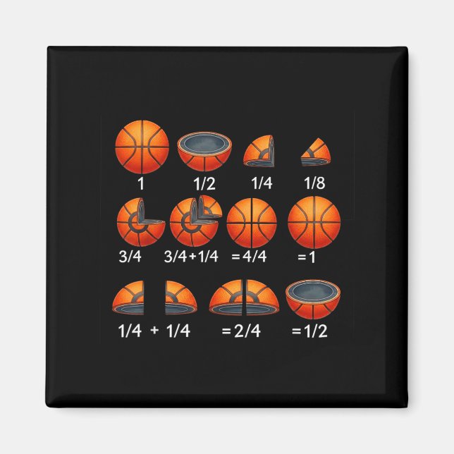 Aimant Professeur de mathématiques de basket-ball de reto (Devant)