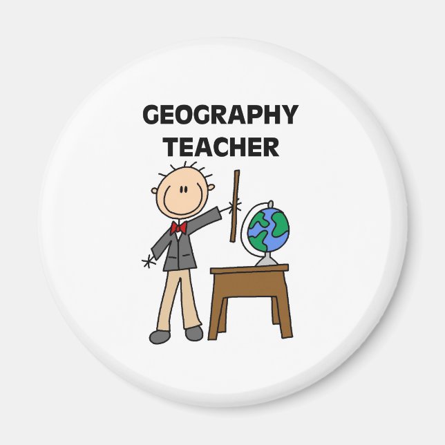 Aimant Professeur en géographie (Devant)
