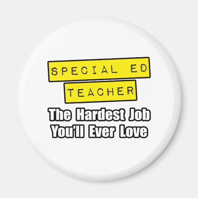 Aimant Professeur spécial de Ed...Travail le plus dur Vou (Devant)