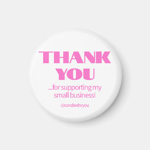 Aimant Professionnel Simple Moderne Rose Néon Noir