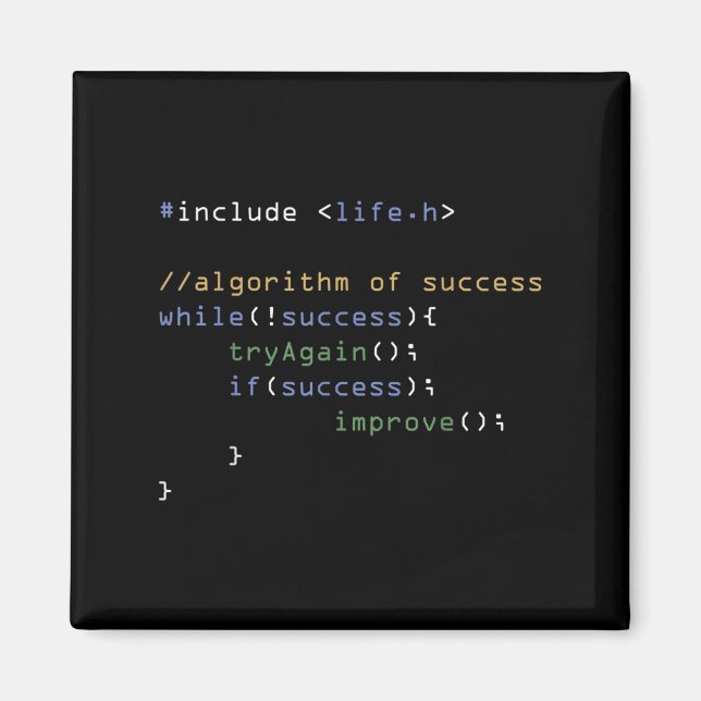 Aimant Programmeurs Informatique Mème Coding Humour (Devant)