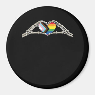 Aimant Progrès de la fierté cardiaque des mains osseuses