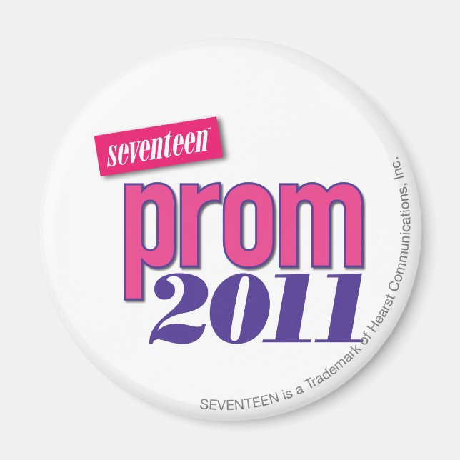 Aimant Prom 2011 - Rose (Devant)