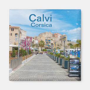 Aimant Promenade de Calvi en Corse France Souvenir