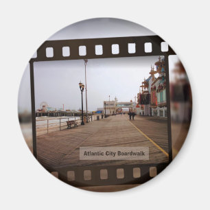 Aimant Promenade de plage d'Atlantic City sur le film