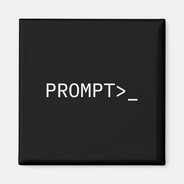Aimant Prompt Coder Gift For Ai Prompt Engineer &amp; Hac (Devant)