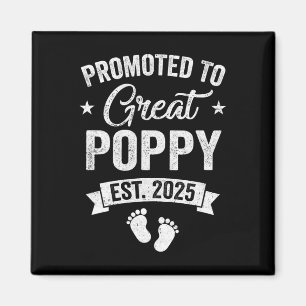 Aimant Promu en Grande Coquelicot Établie 2025 Annonce de