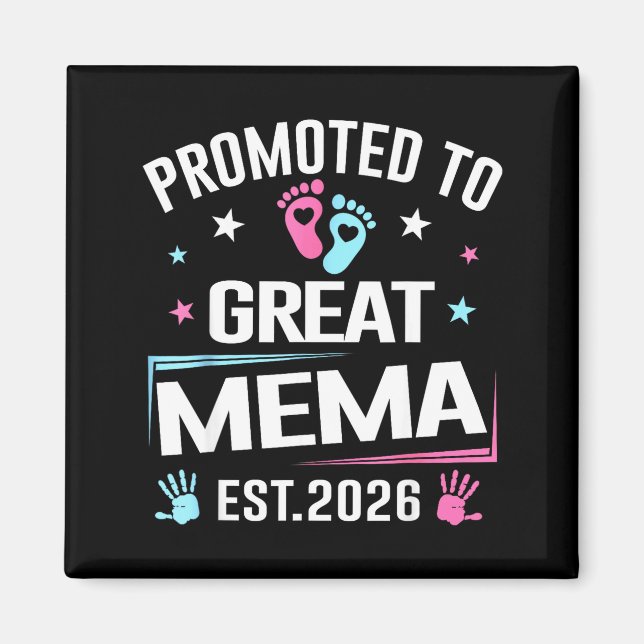 Aimant Promu en Grande Mema Est 2026 Annonce de Grossesse (Devant)