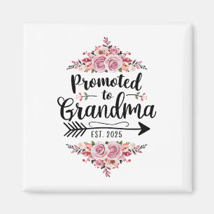 Aimant Promu Grand-mère 2025 Annonce de Grossesse