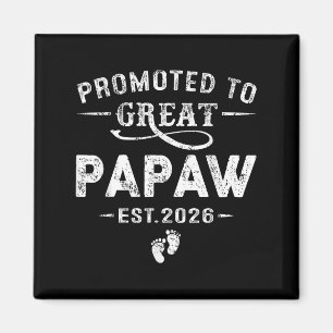 Aimant Promu Grand-Père Papaw Établ 2026 Annonce de Gross
