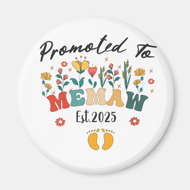 Aimant Promu Memaw en 2025 : Une année spéciale pour une  (Devant)