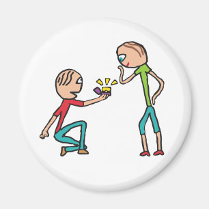 Aimant Proposition de mariage fiançailles