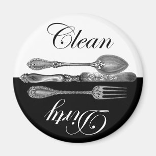 Aimant propre et sale de lave-vaisselle