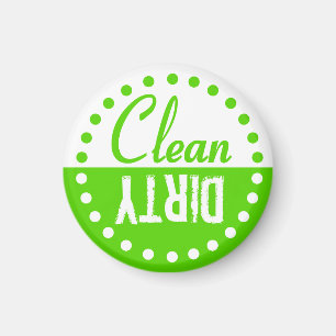 Aimant propre et sale de vert de chaux de