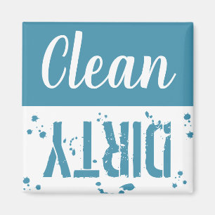 Aimant Propre ou sale   Lave-vaisselle Blue Kitchen