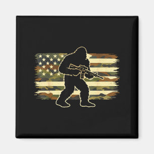 Aimant propriétaire de Bigfoot camouflage drapeau américa