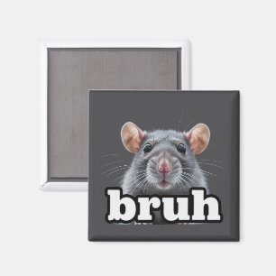 Aimant Propriétaire de rat fantaisie Mème Bruh Amoureux d