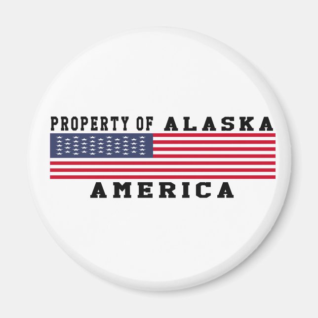 Aimant Propriété De L'Alaska (Devant)