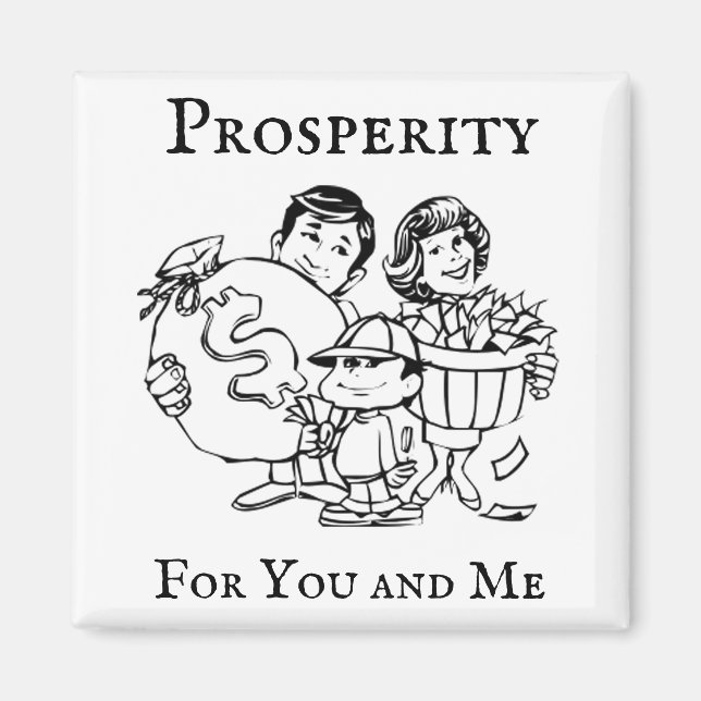 Aimant Prospérité pour vous et moi (Devant)