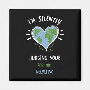 Aimant Protection de l'environnement_ Je Pense En Silence