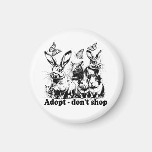 Aimant Protection des animaux - Adoptez, n'achetez pas
