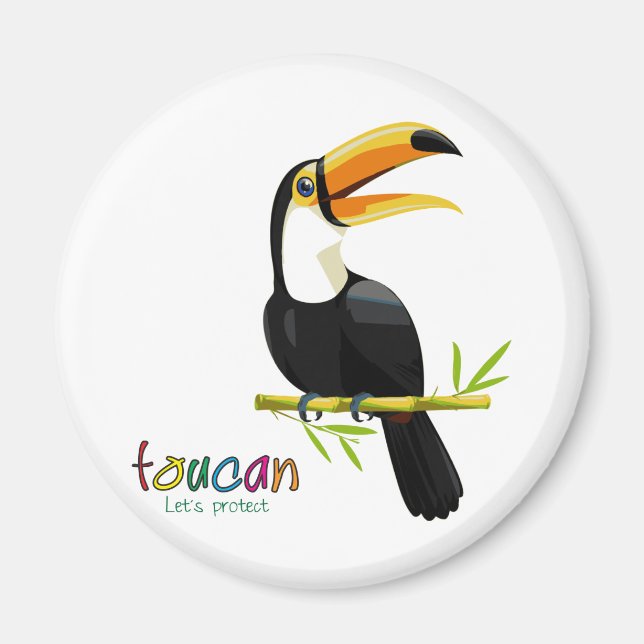 Aimant Protéger le Toucan (Devant)