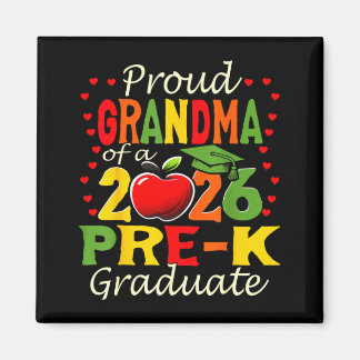 Aimant Proud grandma of 2026 pre-k graduate mothers day