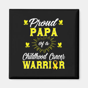 Aimant Proud Papa D'Une Enfance Cancer Guerrier Sensibili