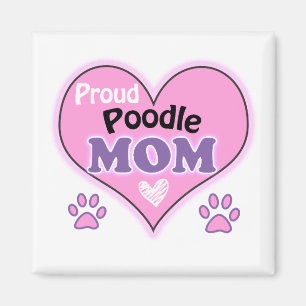 Aimant Proud Poodle maman