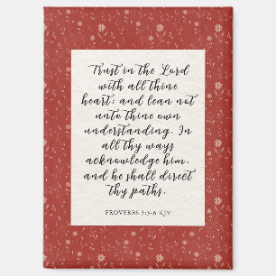 Aimant Proverbes 3:5-6 KJV Bible Verbe Image