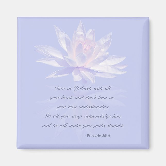 Aimant Proverbes 3:5-6 | Verset biblique (Devant)