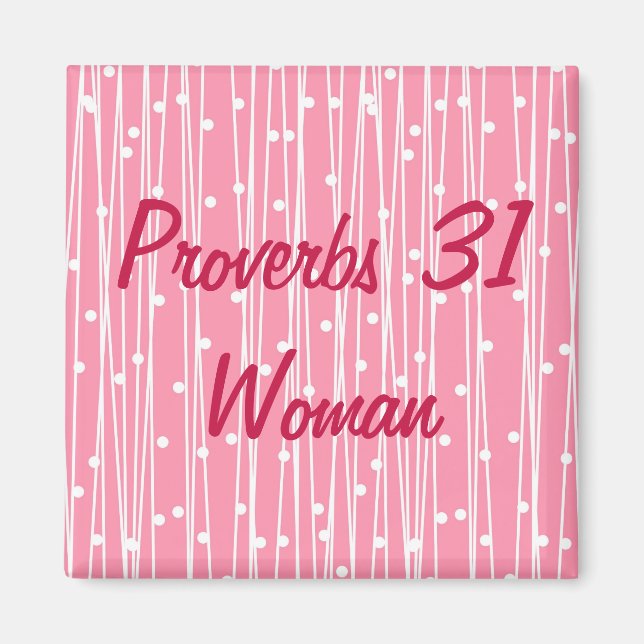 Aimant Proverbes roses 31 Femme (Devant)