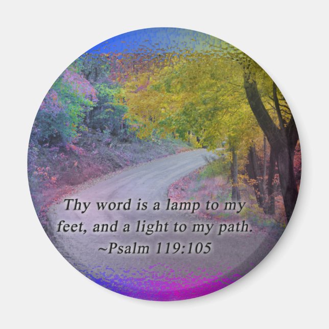 AIMANT PSALM 119:105 THY WORD - LIGHT TO MON CHEMIN - (Devant)