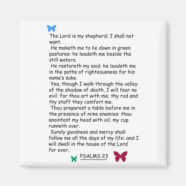 aimant PSALM 24 (Devant)