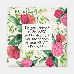 Aimant Psalm 37:4 Delight yourself in the Lord Clover