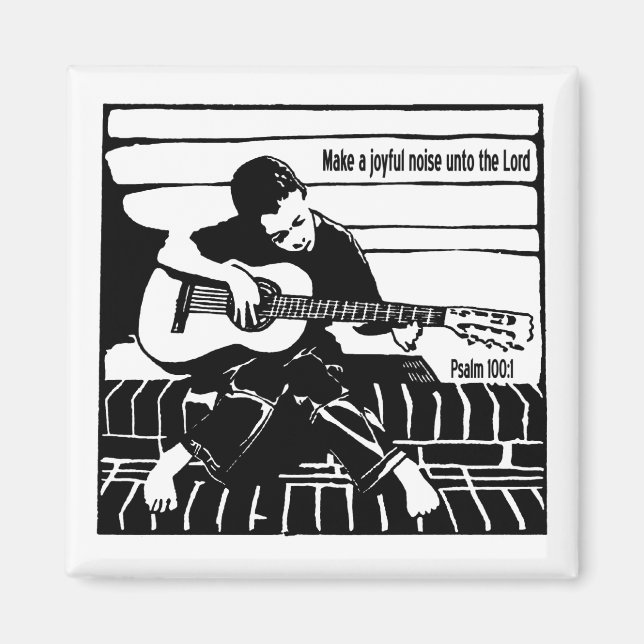 Aimant Psaume 100:1 (Devant)