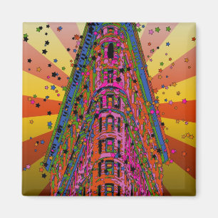 Aimant Psychedelic NYC - Top of the Flatiron Building A2