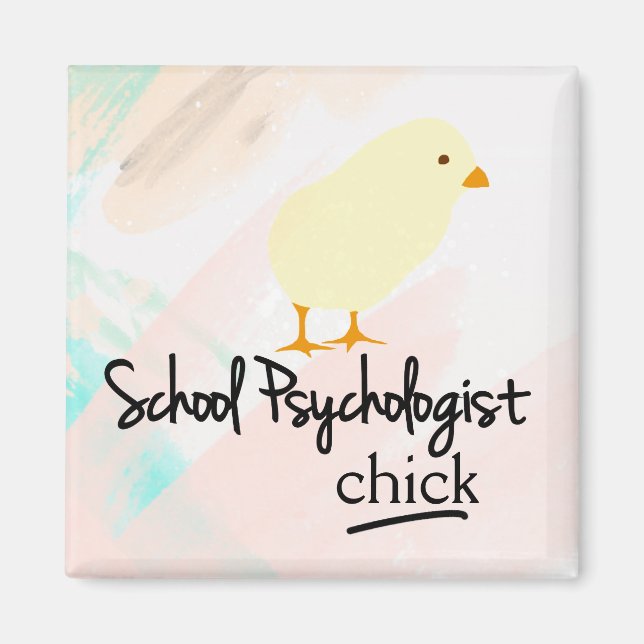 Aimant Psychologue scolaire Chick (aimant) (Devant)