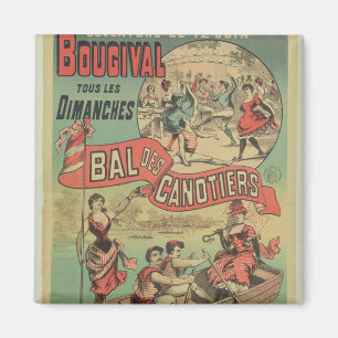Aimant Publicité par affichage 'Le Bal des Canotiers