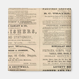 Aimant Publicités pour douze entreprises,