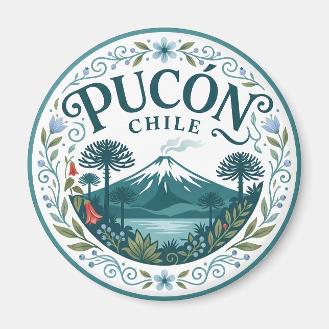 Aimant Pucón Chili (Devant)