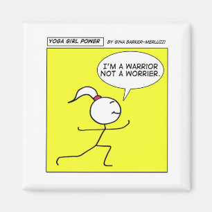 Aimant Puissance de fille de yoga